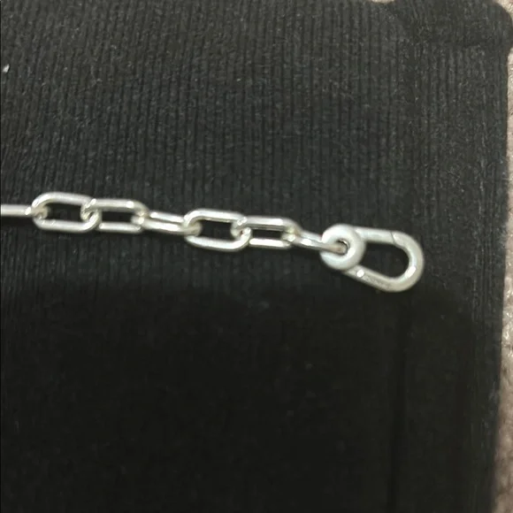 Pandora Silver and Gold Chain Bracelet with Personalized Charm - Picture 3 of 4